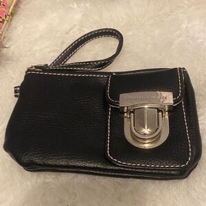 Victoria's Secret Black Wristlet with Silver Clasp